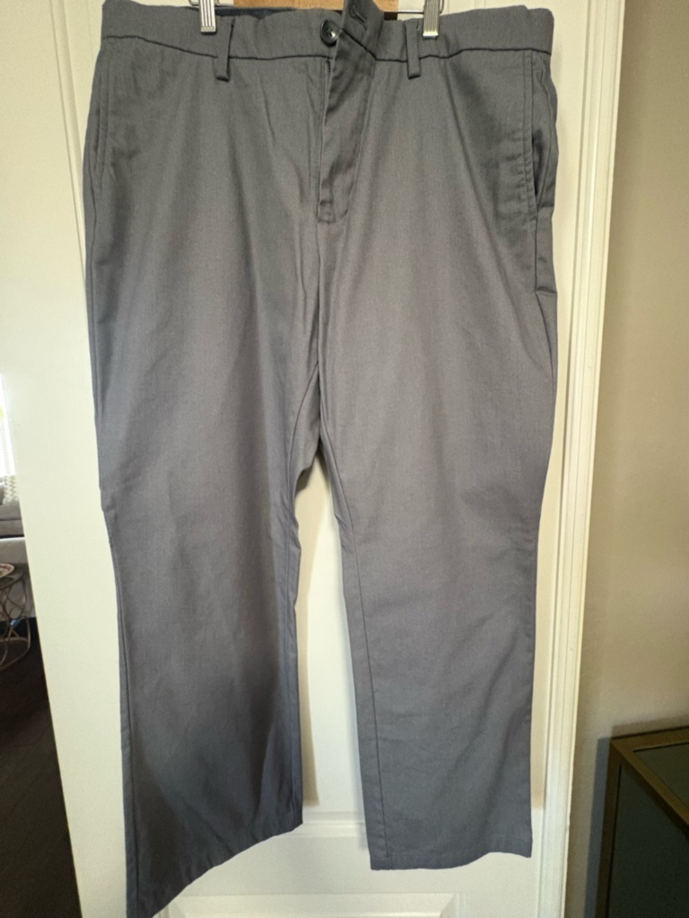 Men's Gray Chino Pants - Classic Straight Fit-Old Navy